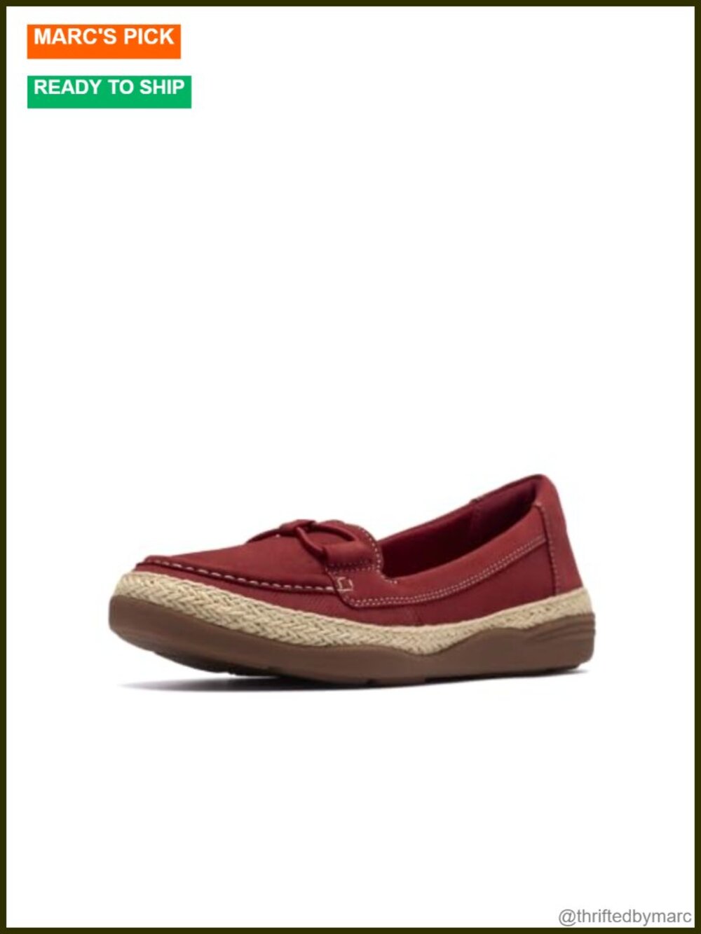 Women's Boat Shoe Inspired Loafers Slip-On Red Nubuck Ultimate Comfort